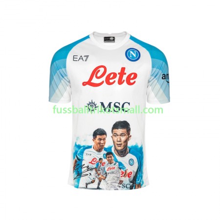 Fußballtrikots Napoli Face Game Minjae 3 2022-2023 Kurzarm Heimtrikotsatz kaufen
